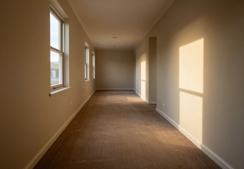 Same wall after structural drying, restored to a clean, dry condition