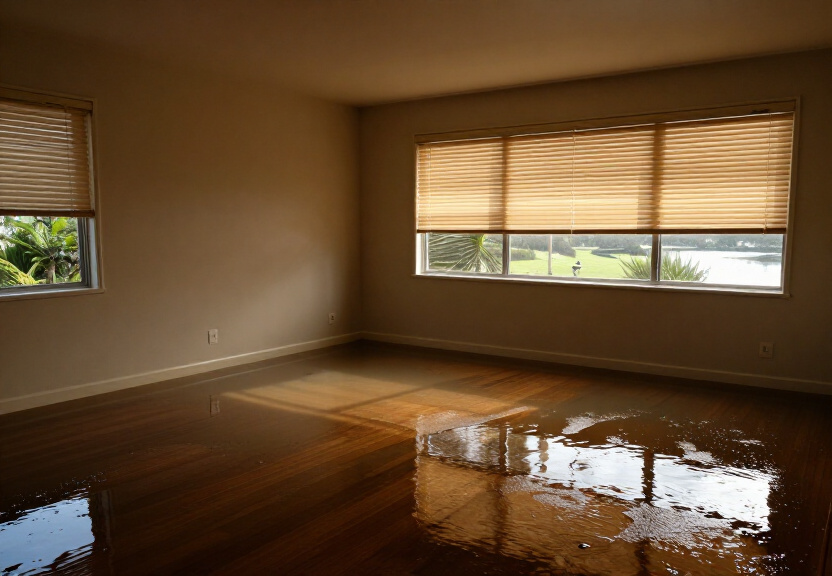 Saturated subfloor in a Beecroft property with standing water